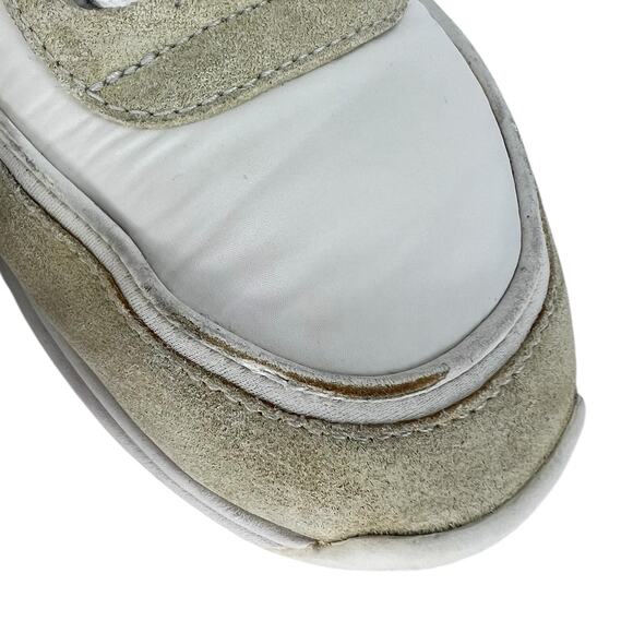 Chanel 2020 CC Logo Low Top Mixed Media Suede and Leather Nylon Chunky Sneakers - Picture 9 of 16